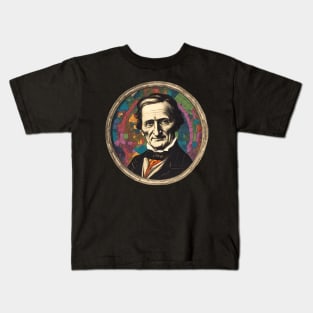 Carl Friedrich Gauss Vintage Colorful Artwork Kids T-Shirt